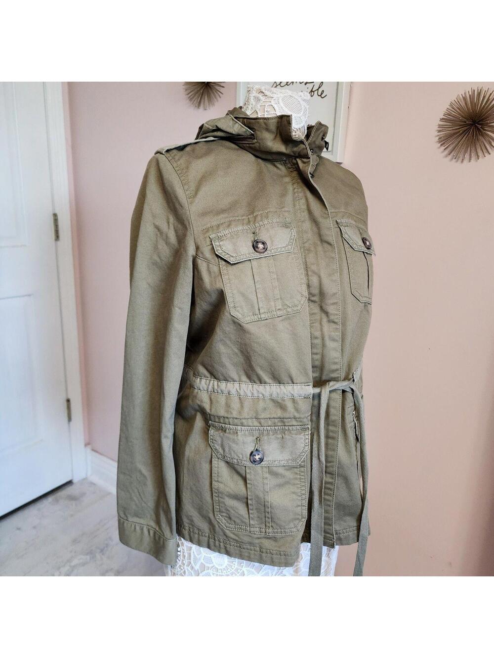 NWT Olive Lucky Brand jacket coat Large green love this